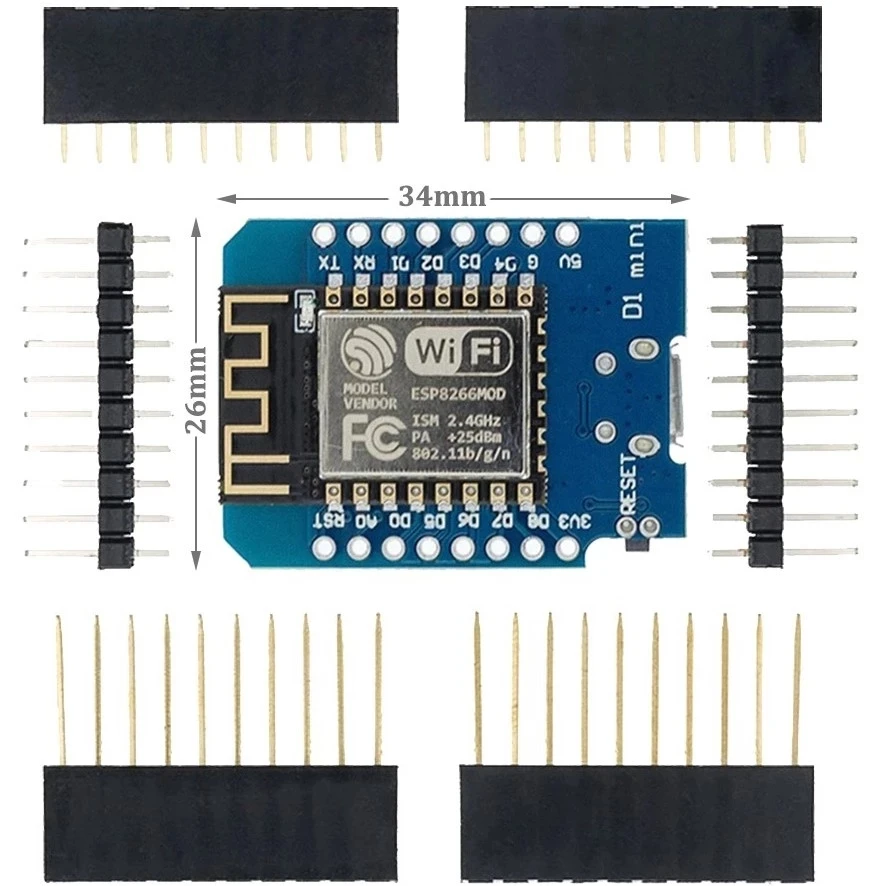 Плата для разработки Wi-Fi ESP8266 ESP-12E ESP-12F CH340G CH340 V2 USB WeMos MH-ET LIVE D1 Mini ESP32/ESP-32 |