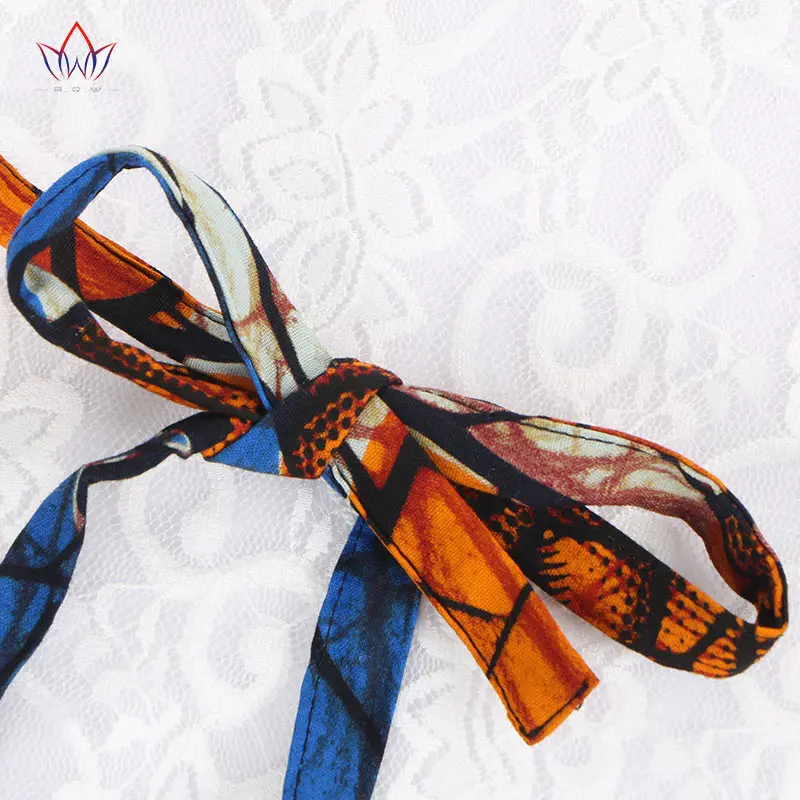 Женское Ожерелье из ткани Анкары гипоаллергенное ожерелье экзотических цветов с