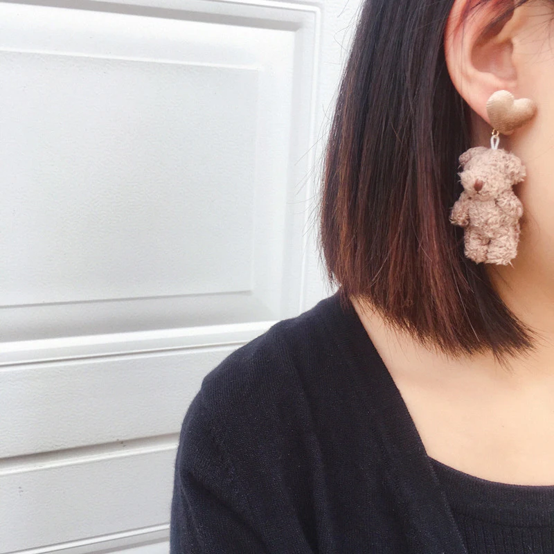 Lateefah модное ювелирное изделие серьги в виде панды себе Висячие серьги-клипсы