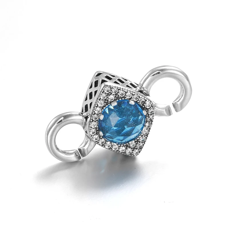 New Round Blue CZ Bead Simple for Women black Hard Rubber X Bracelets Bangles Party Gift Female Jewelry | Украшения и аксессуары