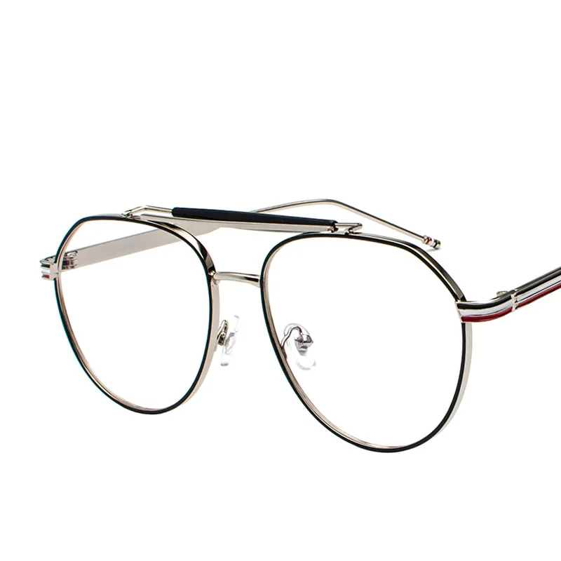 

New Luxury Brand Design Sunglass Gold Glasses Optics Frame Clear Vintage Sunglass Women Men Optical UV400 Aviation Sunglass