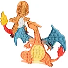 Игрушка антистресс Pop It, Игрушка антистресс, пузырьковая музыка, попит, силиконовый шарнир чармандер, Пикачу, гэнгар, детский подарок на день рождения