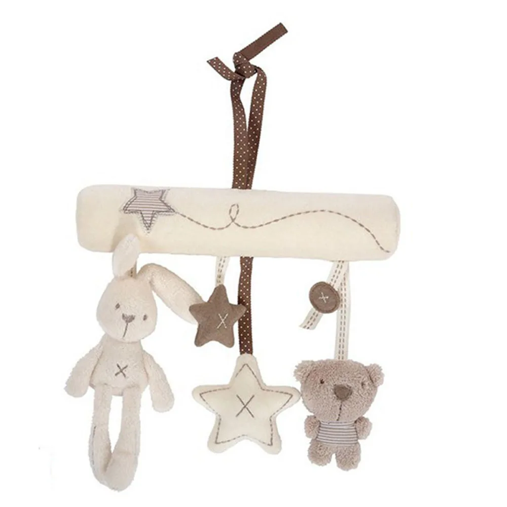 

Симпатичный кролик, детское музыкальное подвесное кресло для кровати, плюшевая игрушка, подставка для младенцев, ручной Колокольчик, многофункциональные плюшевые игрушки