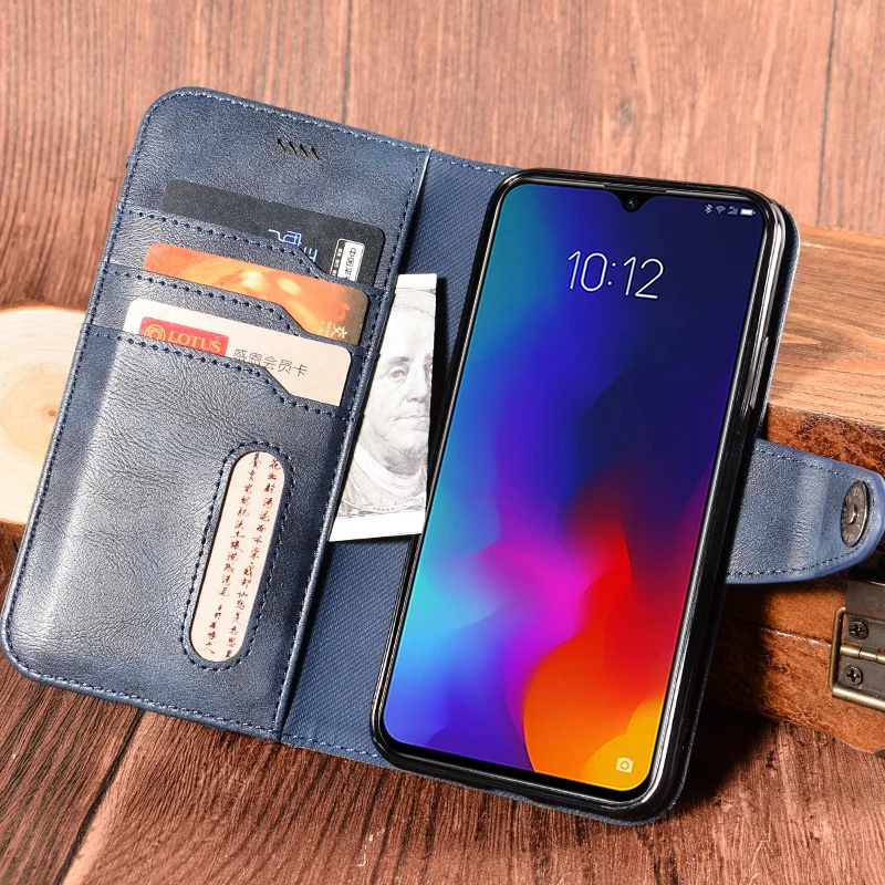Для lenovo Z6 Lite L38111 чехол комбинированный цветной ретро-узор для телефона Магнитный