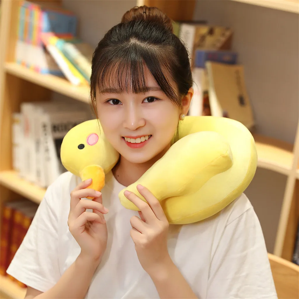 Дорожная U образная подушка для шеи разноцветная Удобная дорожная подголовник из