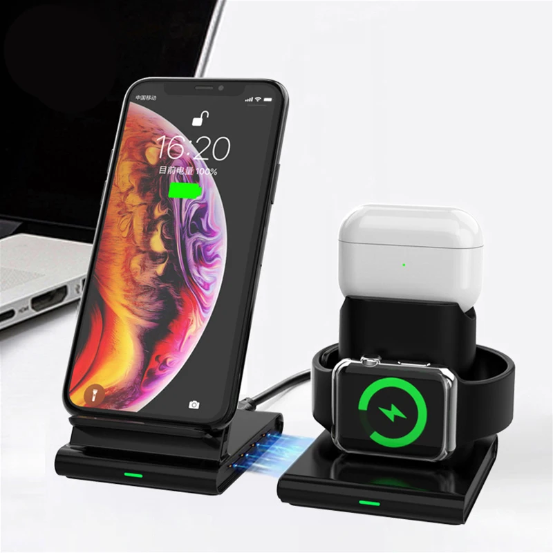 Быстрое беспроводное зарядное устройство Qi для iPhone 11 Pro XR XS Max 8 беспроводная