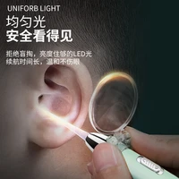 led luminous earpick baby ear cleaner ear spoon ear tweezers curette with magnifier earwax removal ear cleaning kit ear picker