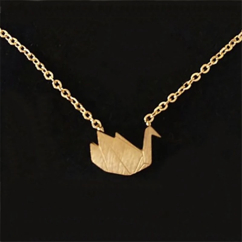 Новинка тысячи бумажных журавлей полый голубь оригами длинное ожерелье с