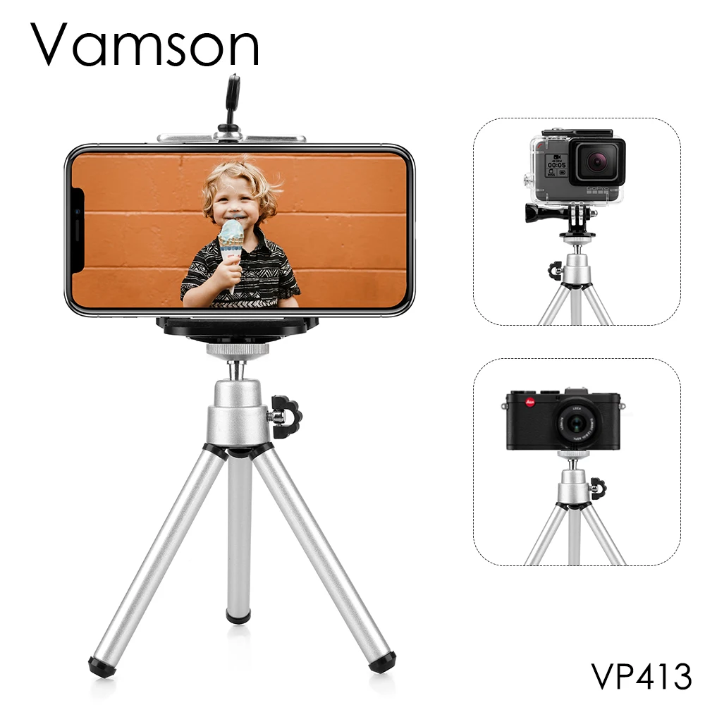 Аксессуары Vamson для Go Pro мини масштабируемый монопод штатив GoPro Hero 8 7 6 5 4 3 + Sj4000 Xiaomi Yi