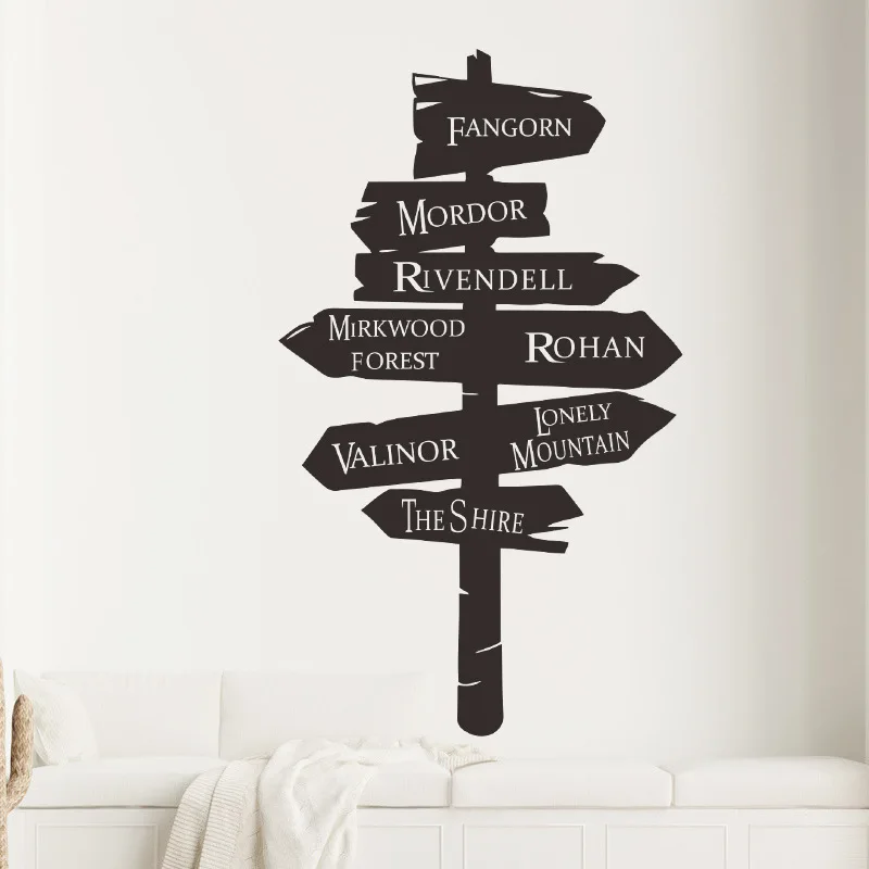 Творческий дорожный настенный знак-Наклейка украшения для детей детские номер