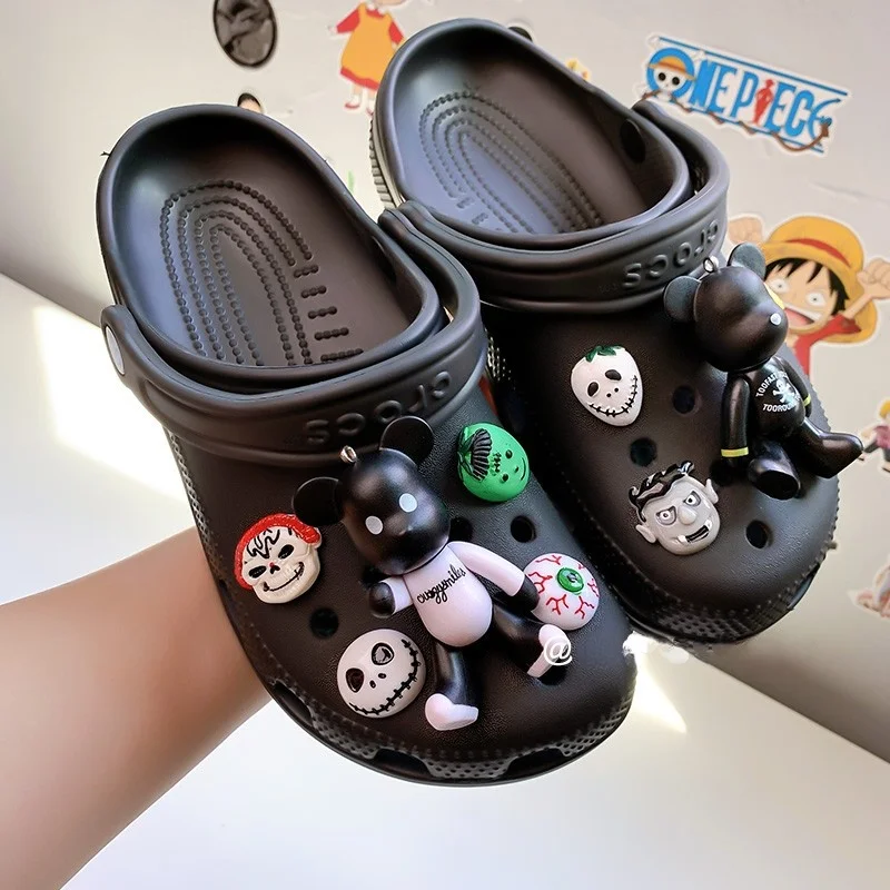 

Halloween Villain Violent Bear Croc Charms Cartoon Decoration Personality Shoes Decaration for Croc JIBB Clogs Kids Women Gifts