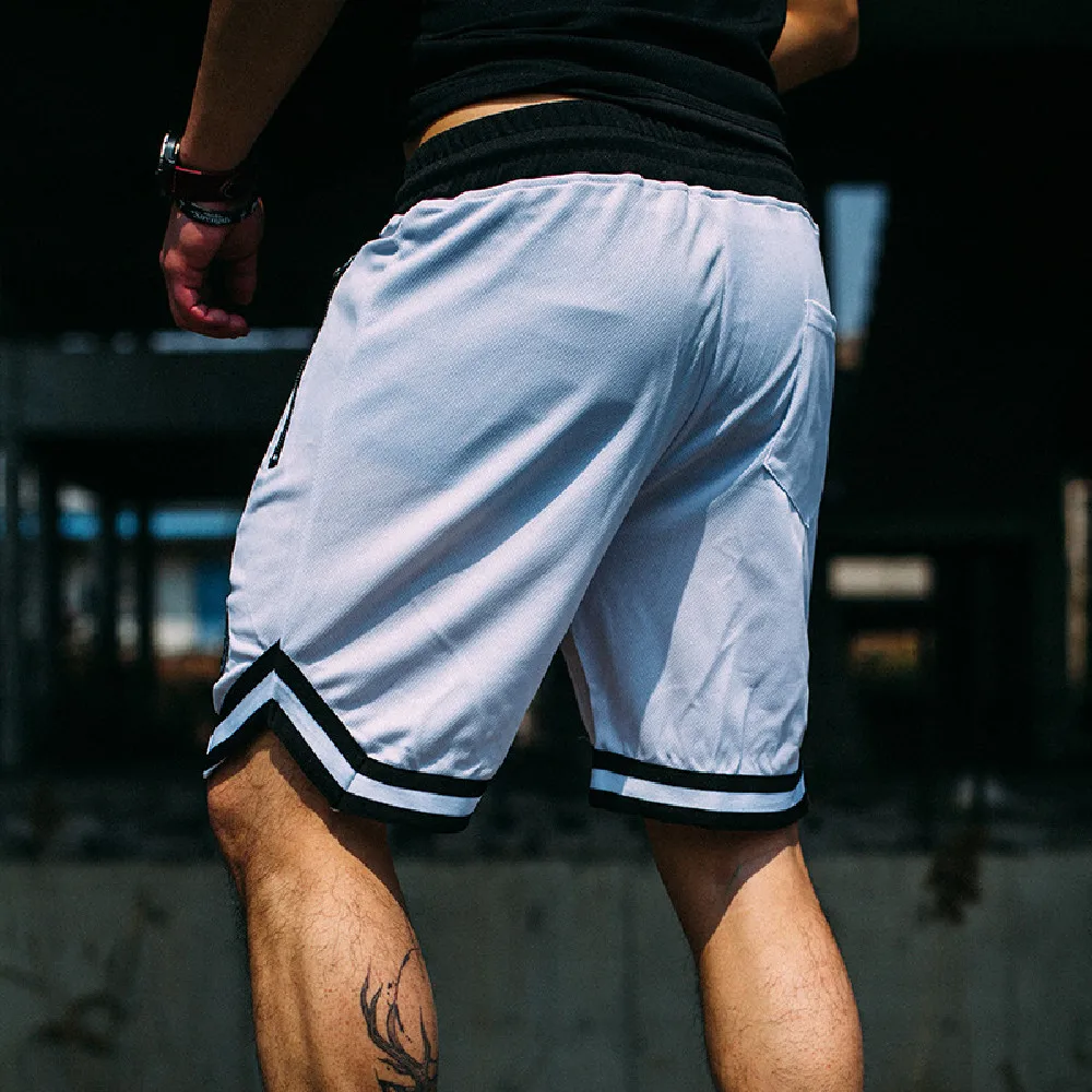 

Men's Shorts Fitness Sports Shorts Men's Breathable Pants Summer Running Training Basketball 5 Point Pants Street Hip Hop Shorts