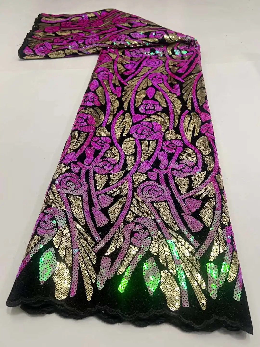 Розовое золото африканская кружевная ткань высокое качество инвентарь