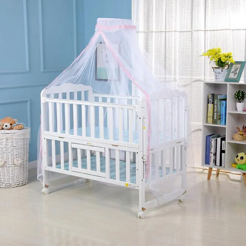 

Useful Hot Baby Bed Mosquito Net Mesh Dome Curtain Net For Toddler Crib Cot Canopy Dropshipping Foldable Baby Bed Net