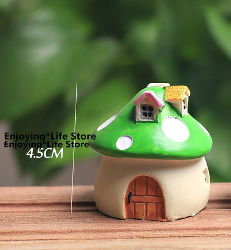 

Moss Micro Landscape Decoration Mediterranean Mushroom House Castle Landscaping Jewelry Small House Single