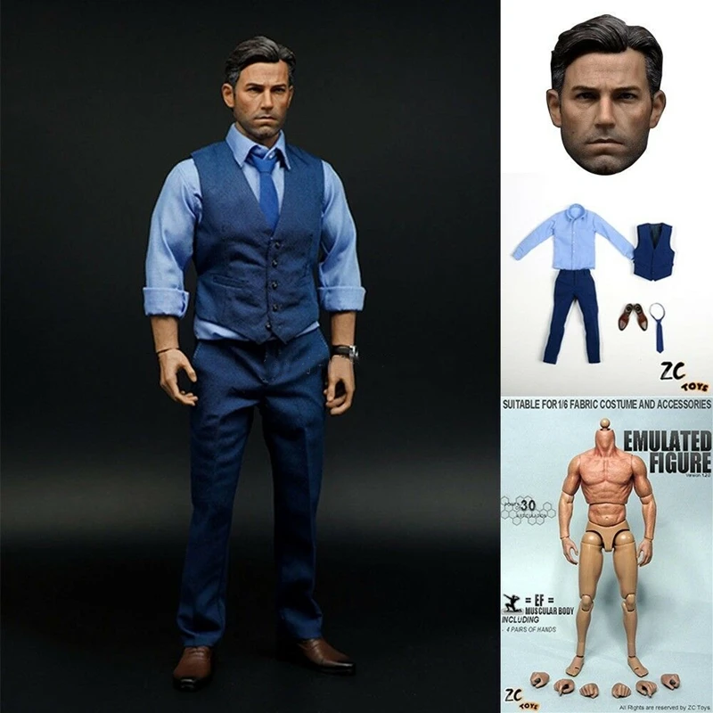 ZCtoys 1/6 весы бен Аффлек комплект одежды для 12 дюймов мышечная фигурка