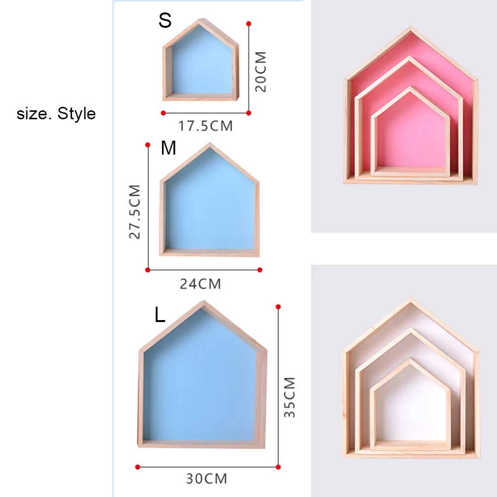 Настенная деревянная полка для детской комнаты украшения настенная детей