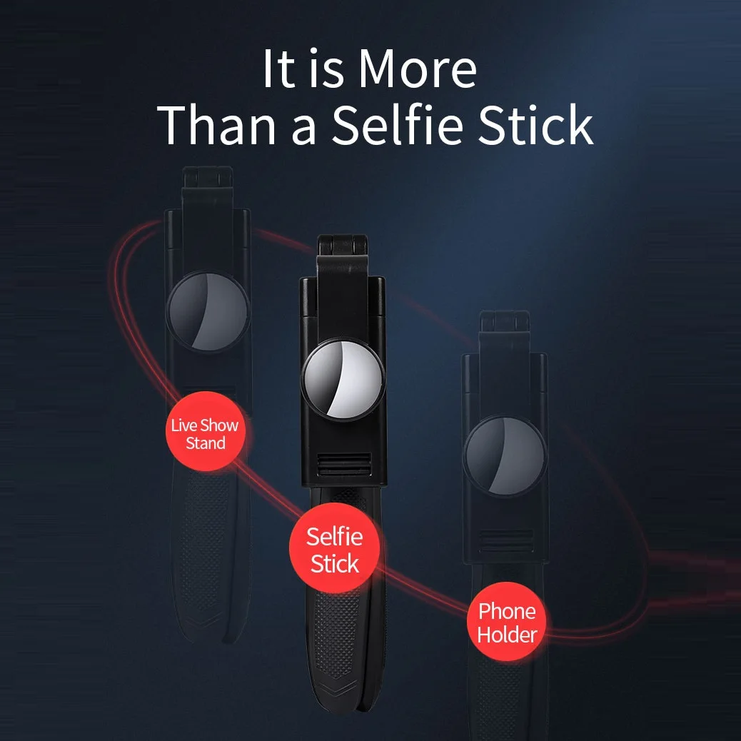 Складной штатив-Монопод Roreta 2021 беспроводной Штатив для селфи с Bluetooth и зеркалом