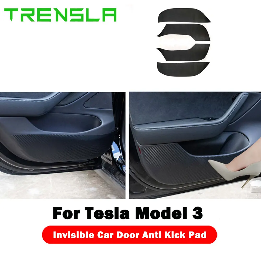

Новая невидимая защитная пленка trensla Tesla Model 3 для порога автомобиля, Защитная пленка с боковыми краями, защитные наклейки для моделей 3 2021
