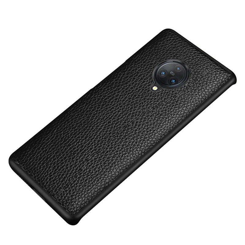 Черный SophiaLong чехол s для Vivo Nex 3 Coque чехол из натуральной кожи для Vivo Nex 3 NEX3 чехол для корпуса телефона с Litch узором Fundas - Цвет: Черный