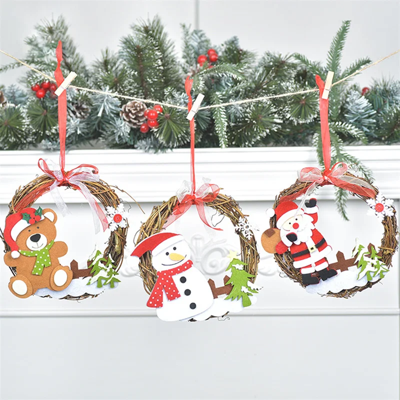 Кольцо из ротанга искусственная гирлянда рамка для сушеных растений домашнего