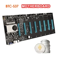 btc s37 motherboard mining rig 8 pcie 16x graph card sodimm ddr3 sata3 0 support vga hdmi compatible for btc miner machine