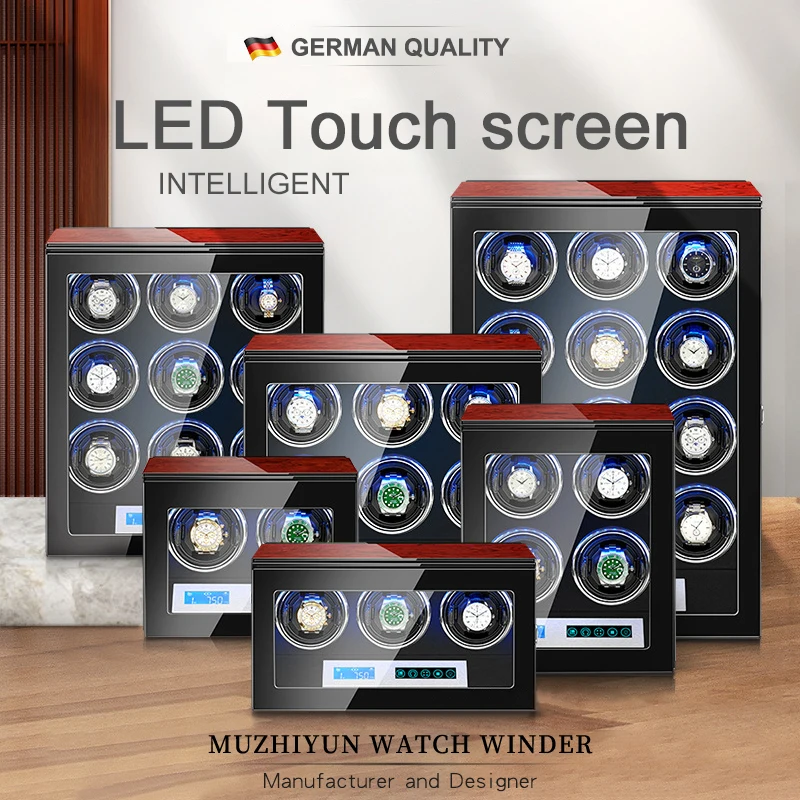 Автоматическая роскошная коробка для намотки часов аксессуары дисплей