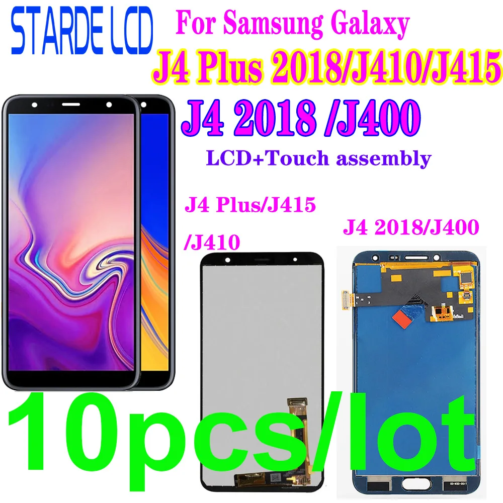 

ЖК-дисплей 6,0 дюйма для Samsung Galaxy J4 + 2018, J4 Plus, J415, J415F, J410, J6 Prime, J415FN, с сенсорным экраном, дигитайзер в сборе, 10 шт.