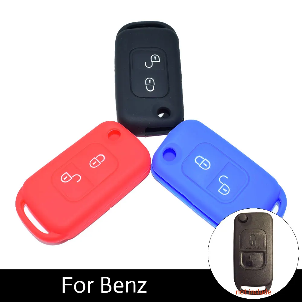 ATOBABI 2 кнопки силиконовые автомобильные ключи чехол для Mercedes Benz E113 A C E S W168 W202 W203