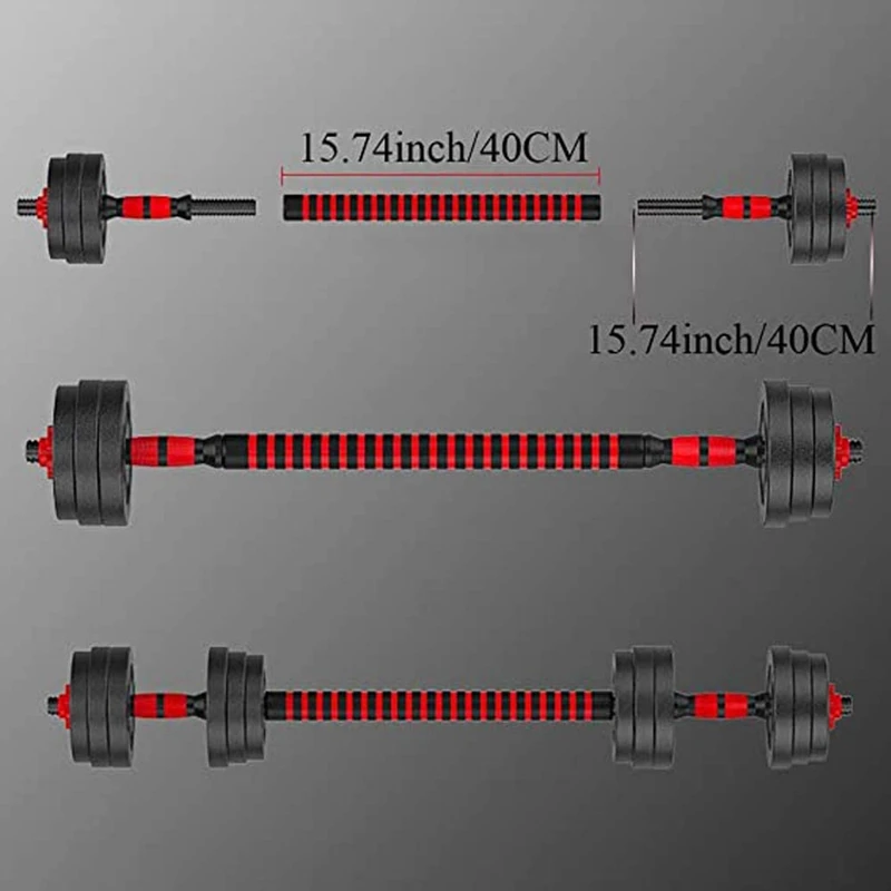 Настраиваемая штанга 2x15 74 дюйма и 1x15 шатуны для тренажерного зала