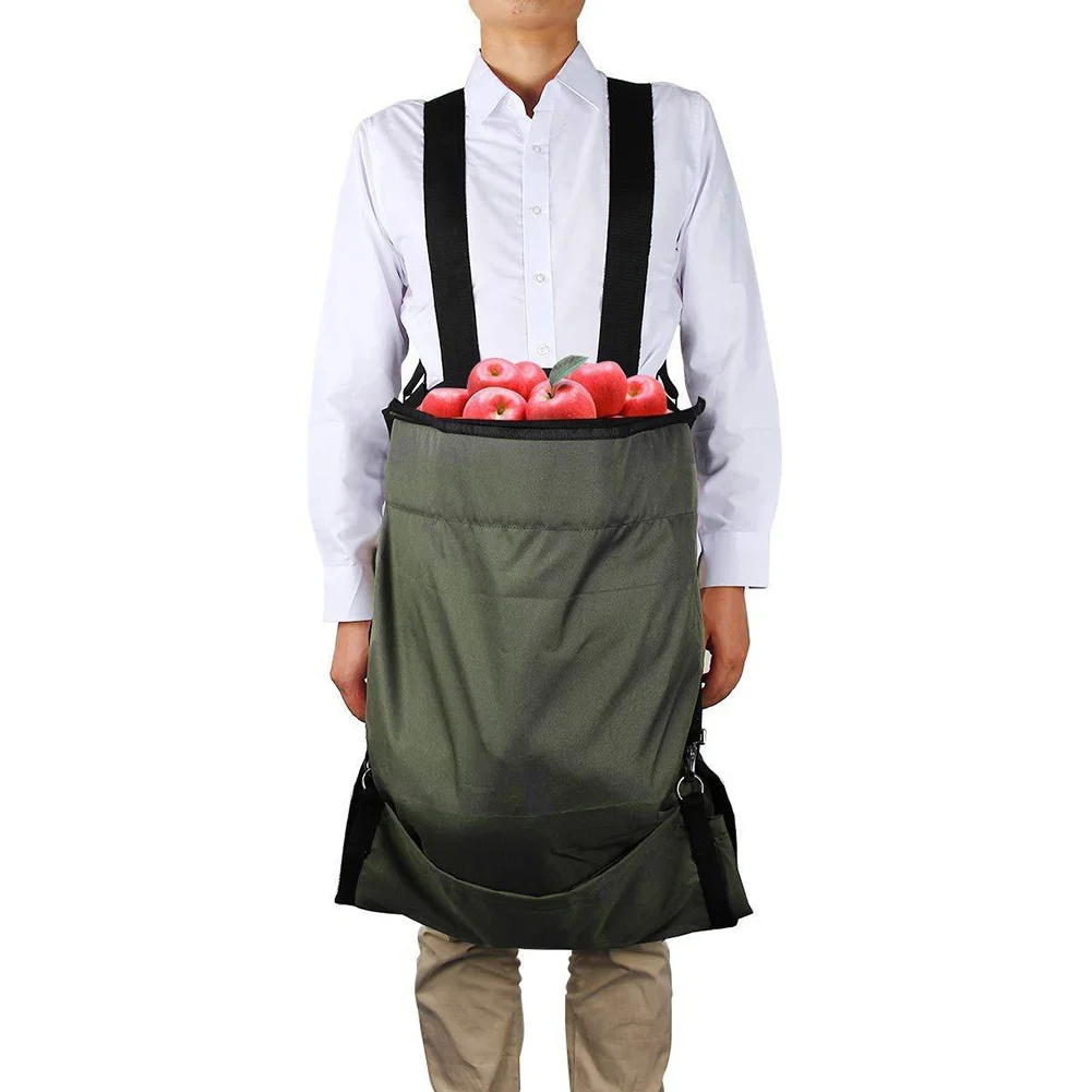 

Waterproof Harvest Apple Picking Bag Heavy Duty Adjustable Fruit Storage Apron Pouch for Outdoor Orchard, Farm and Garden