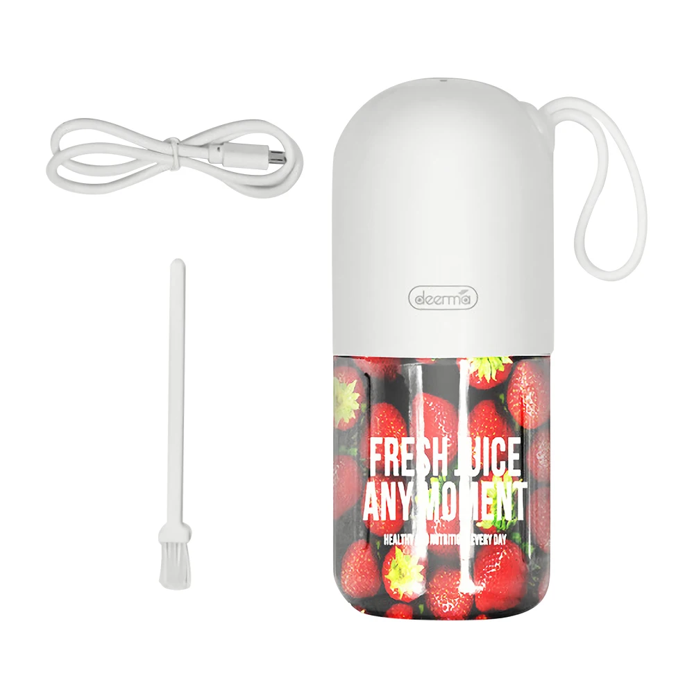 

Deerma DEM - NU01 Portable Juicer Mini Rechargable Capsule Shape 300ml Electric Juicer Blender Juice Cup For Travel