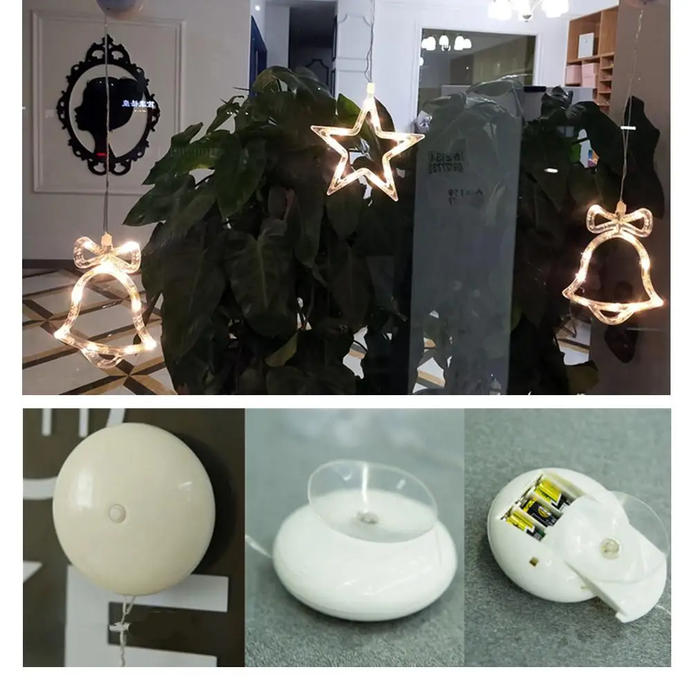 Светодиодный декоративный светильник с присоской вечерние праздничные на