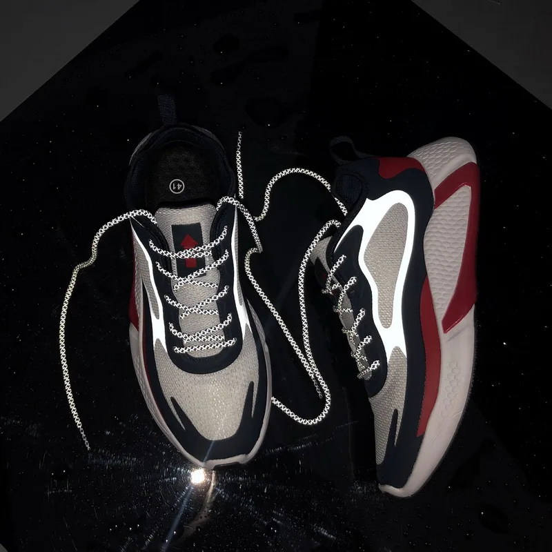 

New Reflectiv Fashion Casual Shoes Sneaker Breathable Air Sole Walking Light Weight Comfortable Man Business Retro Casual Shoes