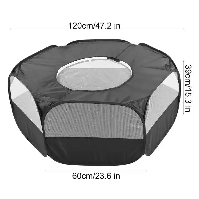 

Portable Small Pet Animals Playpen Transparent Puppy Cat Rabbit Cage Tent for Outdoor Pet Cat House