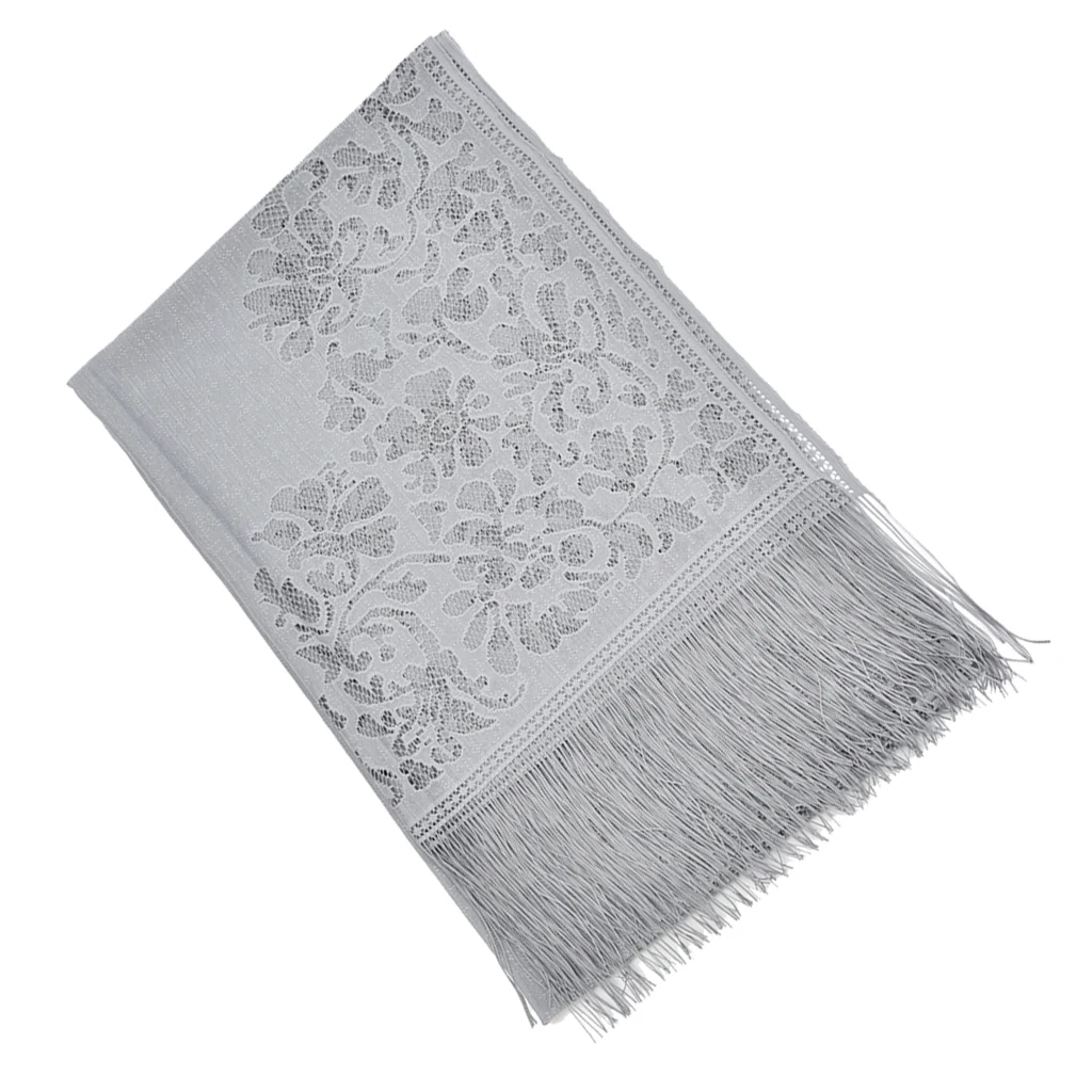 Женская кружевная шаль с цветочным принтом накидка для вечернего платья