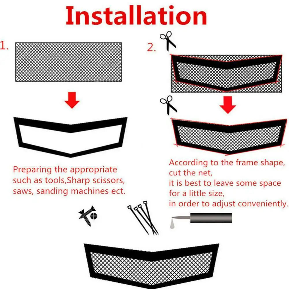 Горячая Распродажа Алюминий сетки гриль покрытие автомобиля бамперное крыло
