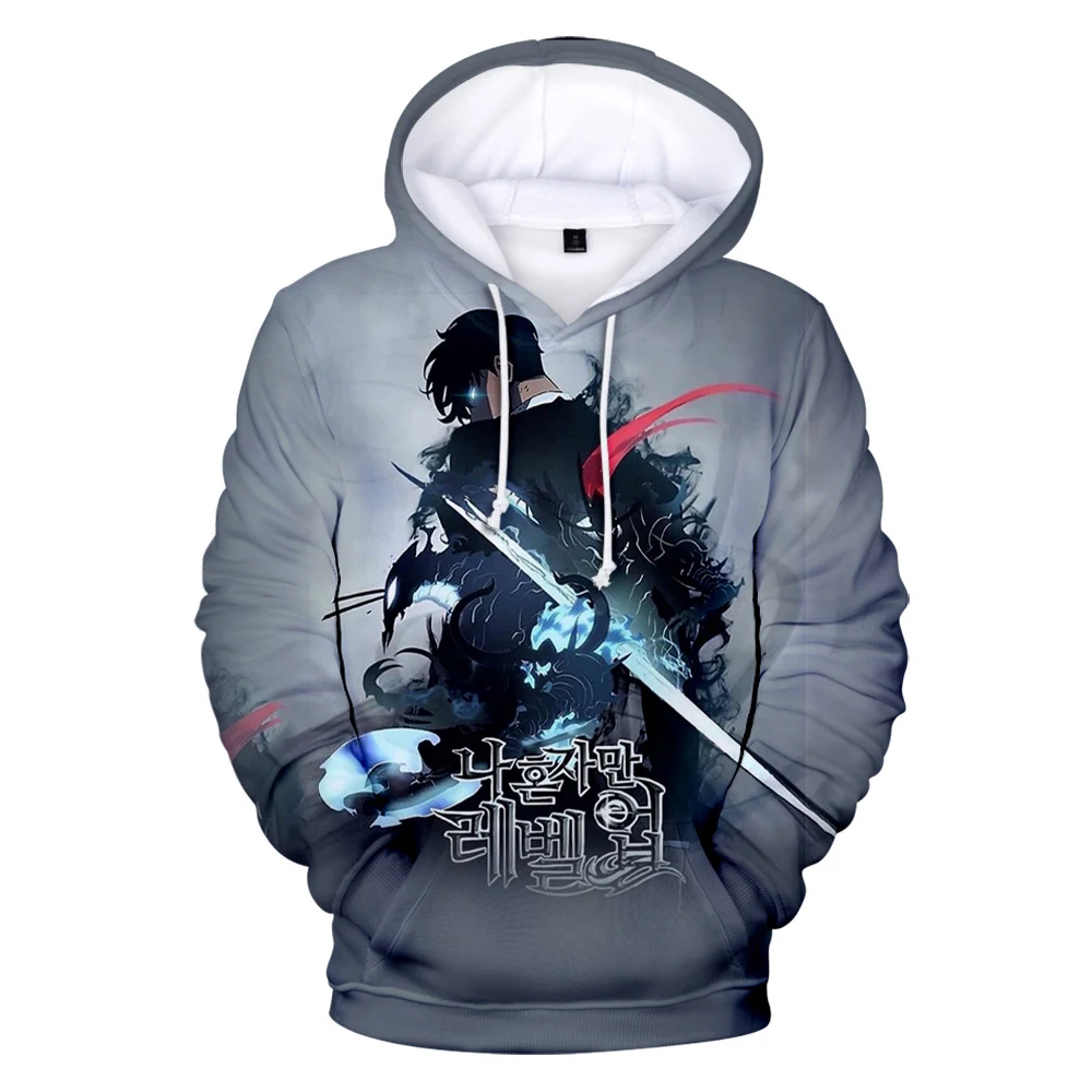 

Manga Solo Leveling 3D Hoodie Sweatshirt Long Sleeve Women Men Tracksuit Harajuku Streetwear Korean Anime Cool Plus Size Clothes