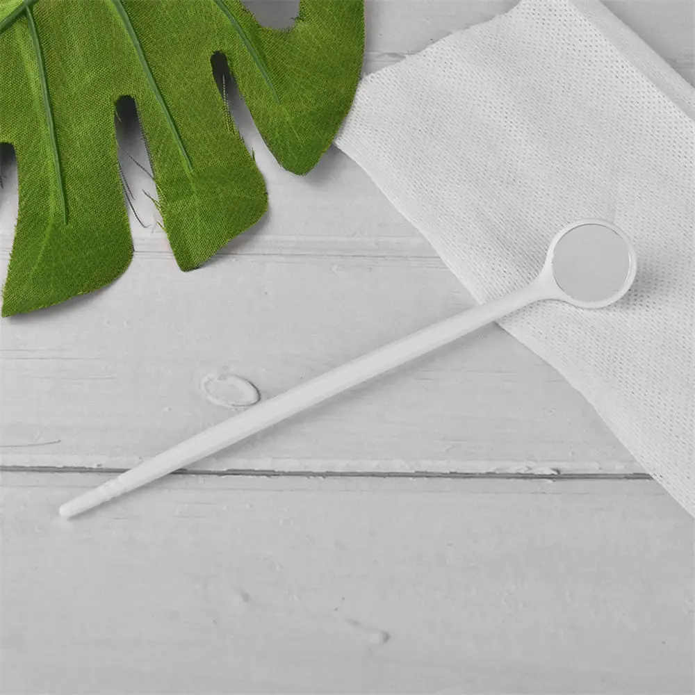 

10pcs Disposable Mouth Exam Reflector Mirrors Plastic Anti-fog Lens Dental Tooth Whitening Instrument Oral Hygiene Care Tool