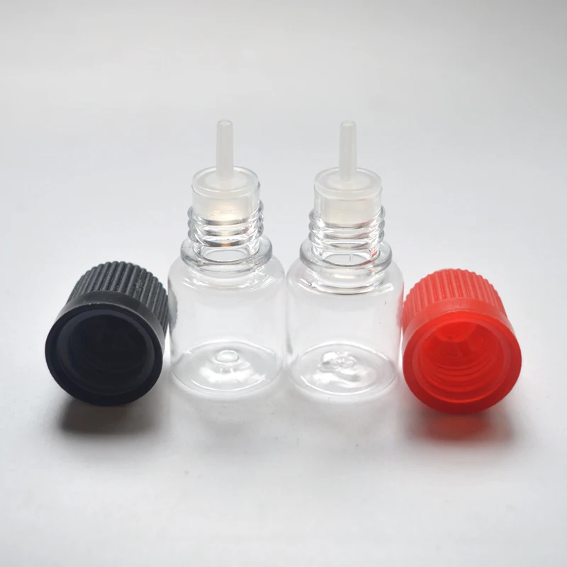 

2000pcs 3ml Clear PET Plastic Needle Bottle E Liquid Empty Hard Bottles With Child Proof Cap