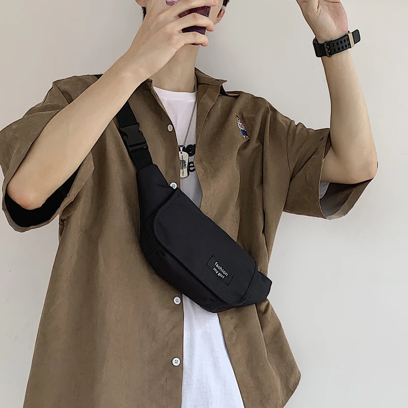 Брендовая нагрудная сумка Tide для мужчин, японский маленький ранец в стиле ins, Повседневная простая сумка-мессенджер, мужской кошелек, сумка ... от AliExpress WW