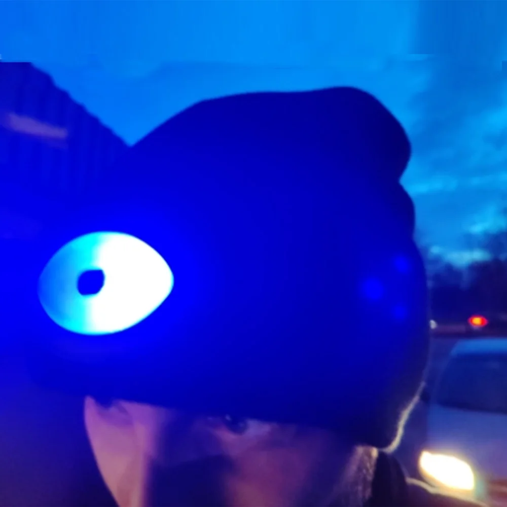 

6 LED light hat USB Rechargeable Hands Free Flashlight Cap LED Beanies Knit Hat Keep warm in winter for Climbing Fishing outdoor
