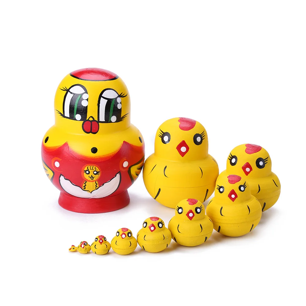 Русские Матрешки из дерева 1 комплект | Игрушки и хобби