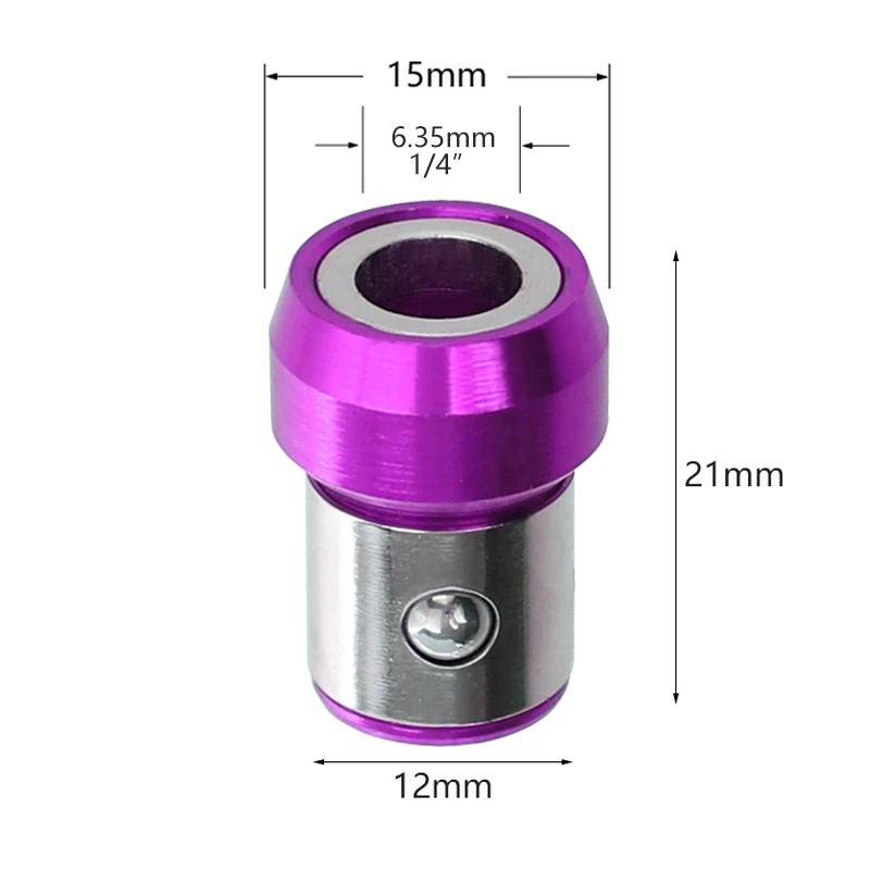 Отвертка бит магнитное кольцо S2 Сталь отвертка Намагничивающее Устройство для 1/4