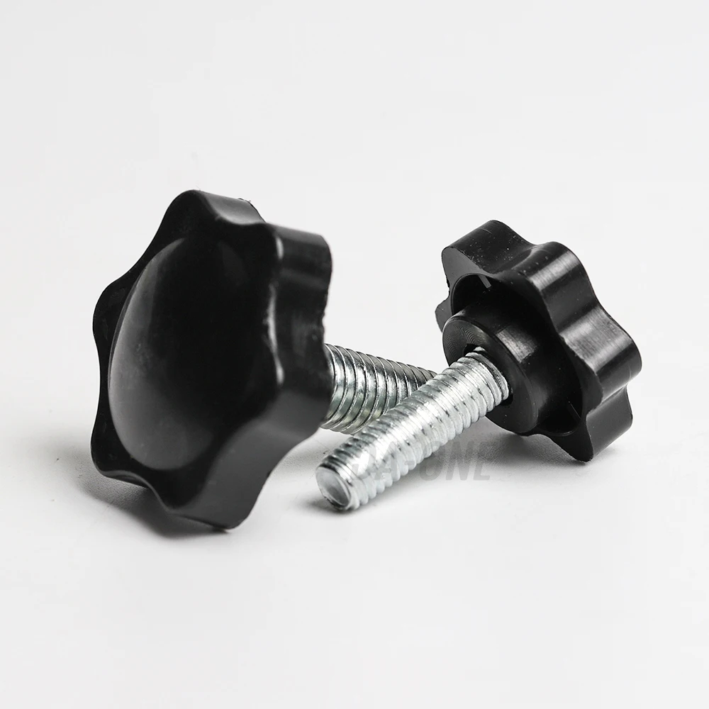 M4 M5 M6 M8 Male Black Plastic Bakelite Head Manual Handle Trimmer Screw 3/5/10 Pcs Star Clamping Knobs Grip Thumb Bolts | Обустройство