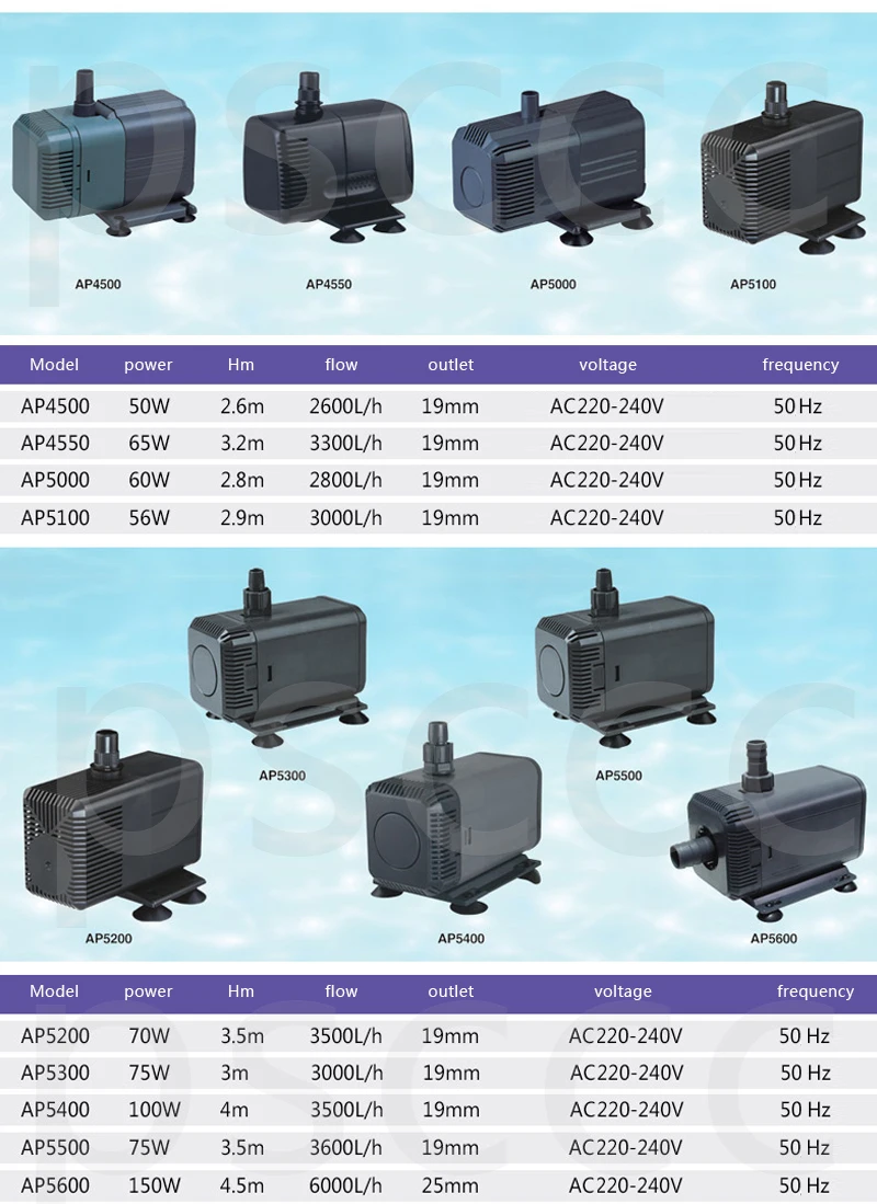 JEBO lifetech AP 5200 5300 5400 5500 5600 5800 супер тихий и мощный погружной насос для аквариума