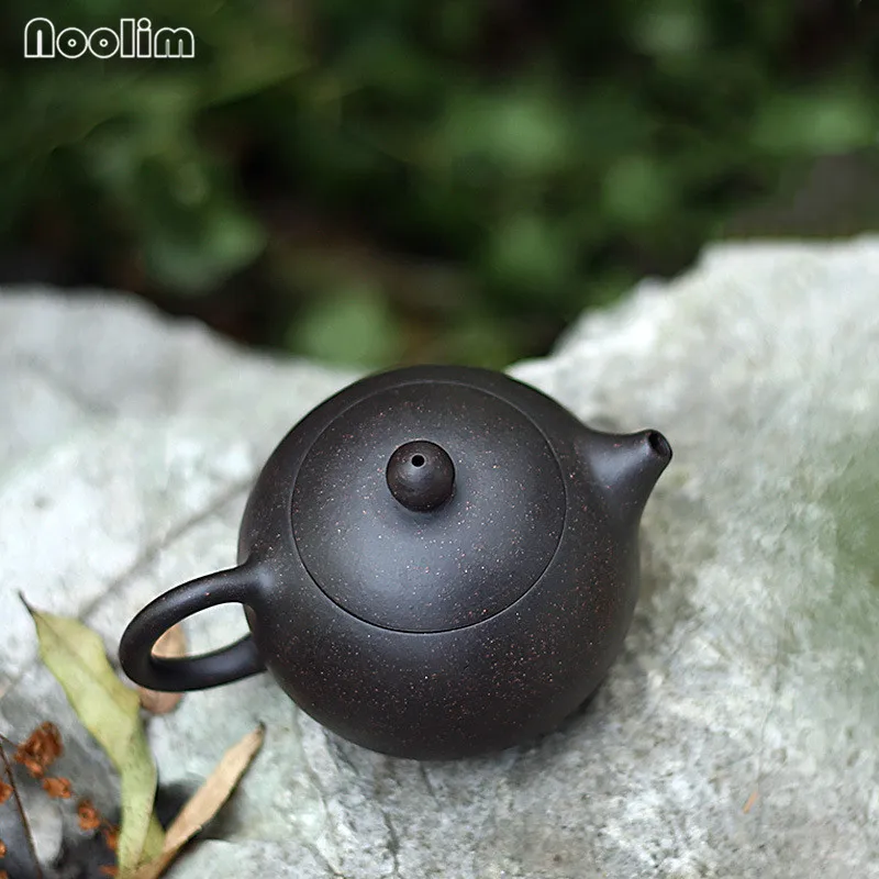 Чайник ручной работы из исинской глины Фиолетовый Глиняный с ручкой китайский