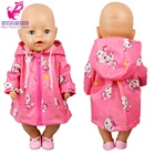 40 см Одежда для кукол розового цвета Дождевик куртка для девочек игрушки одежда для 17-дюймовых кукол дождевик Nenuco Ropa Y Su Hermanita одежда