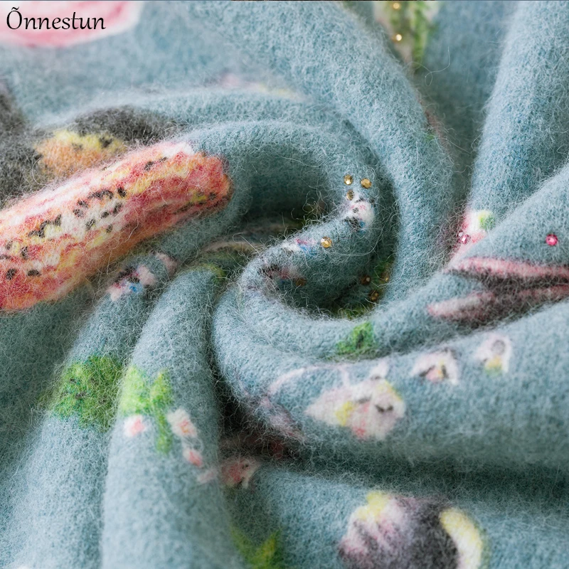 

Print Sweater Women Casual Autumn Winter Fashion New Long Sleeve Sweater Pullover Knitted Pull Femme Soft Sweater For Women