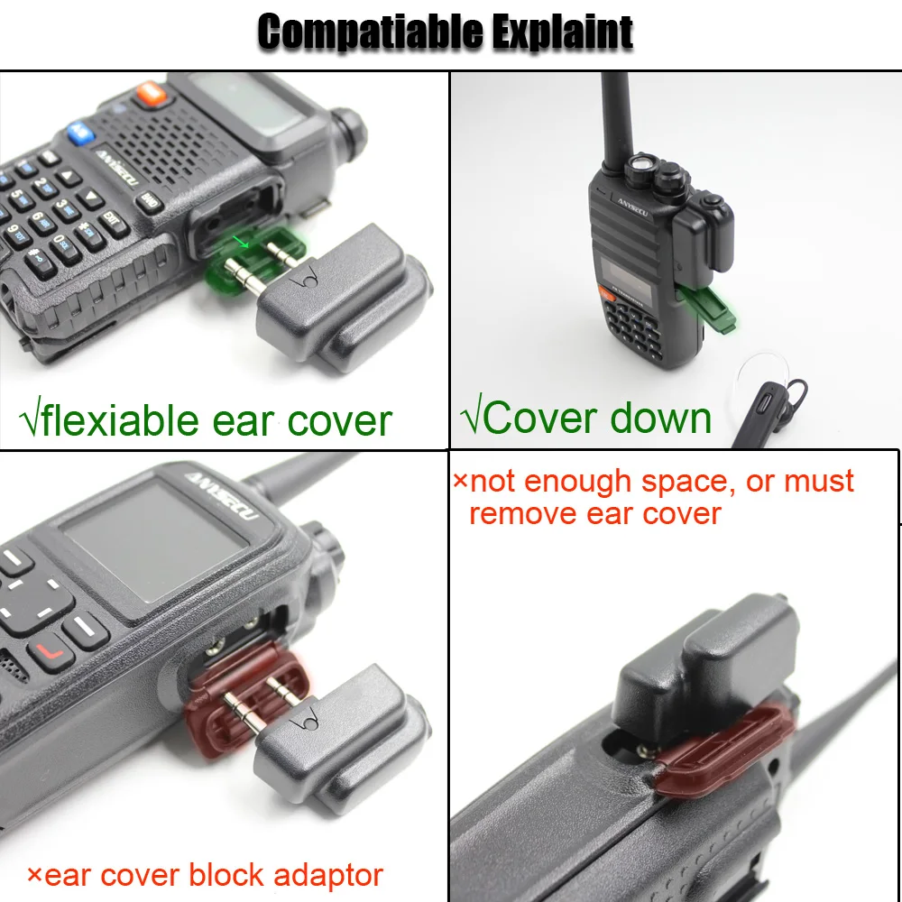 Walkie Talkie AC-B09 Hands-Free PTT Bluetooth гарнитура для Baofeng UV-5R UV-82 Walkie Talkie с TYT WOUXUN двухстороннее радио